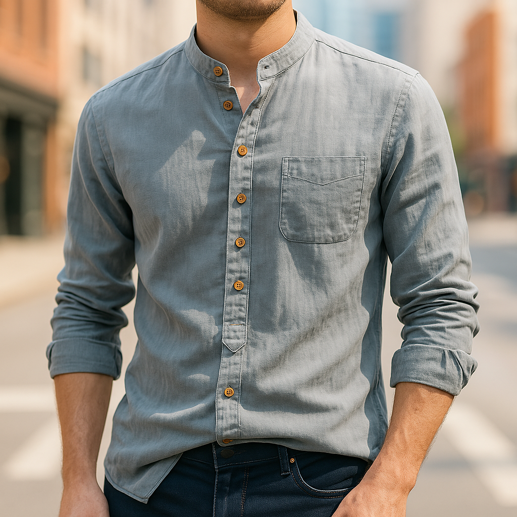 James&Eva- Japanese Linen Cotton Shirt