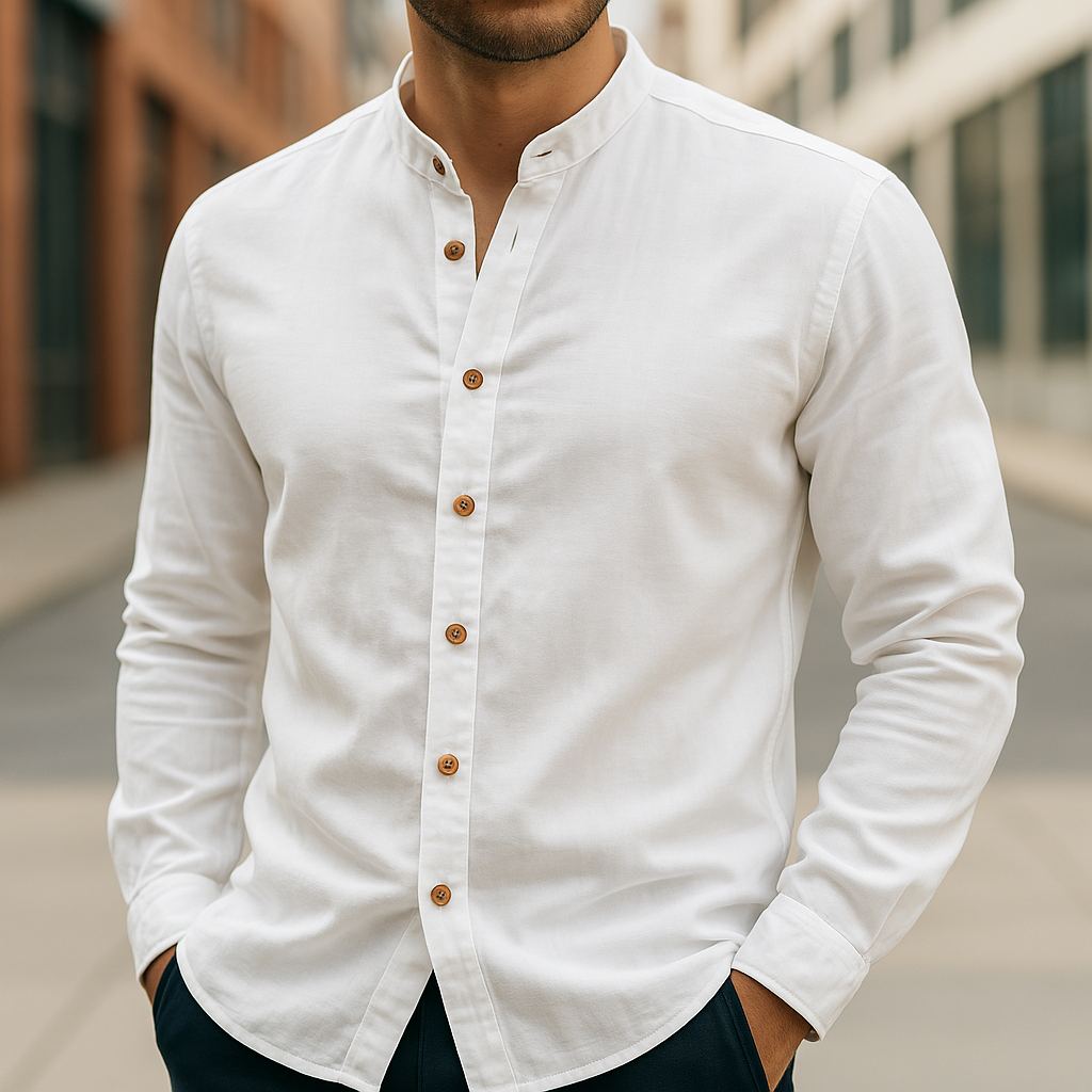 James&Eva- Japanese Linen Cotton Shirt