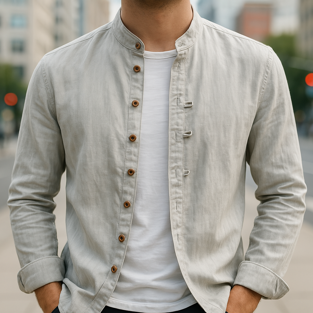 James&Eva- Japanese Linen Cotton Shirt